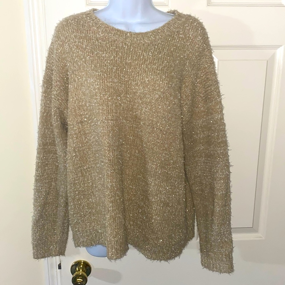 🤩Gold eyelash sweater for holidays🎁